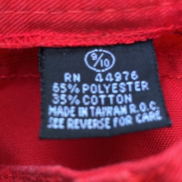 Gitano Cherry Red Denim high rise jeans size 9/10 - Picture 8 of 8